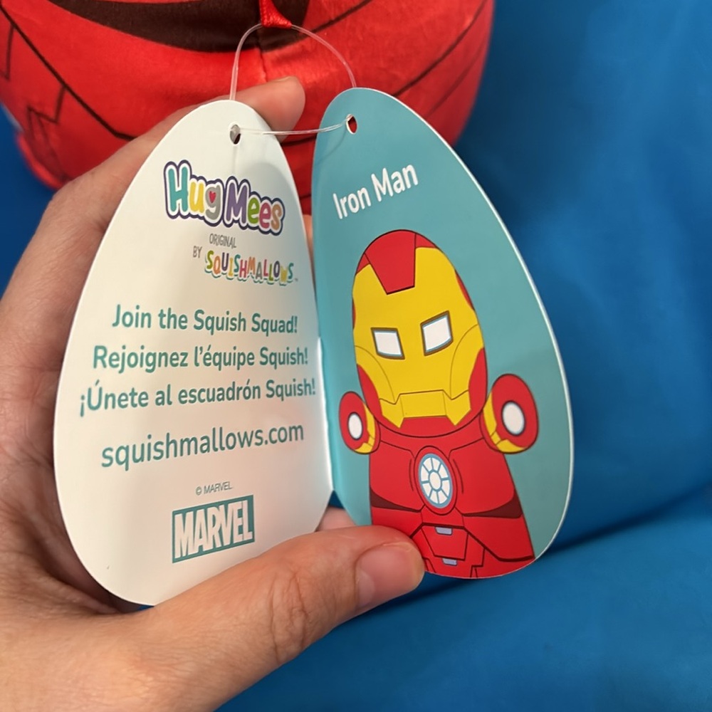Original SquishMallows Named Ironman Marvel Hug Mees Size 10 “ inch NWTS - Picture 4 of 9